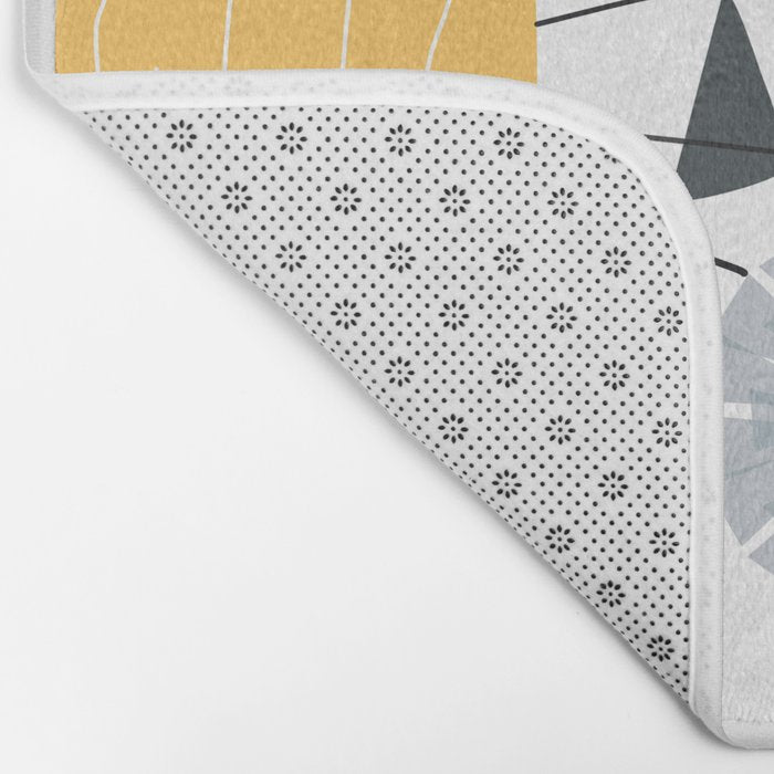 Midcentury Floral  Bath Mat Gallery Image 2