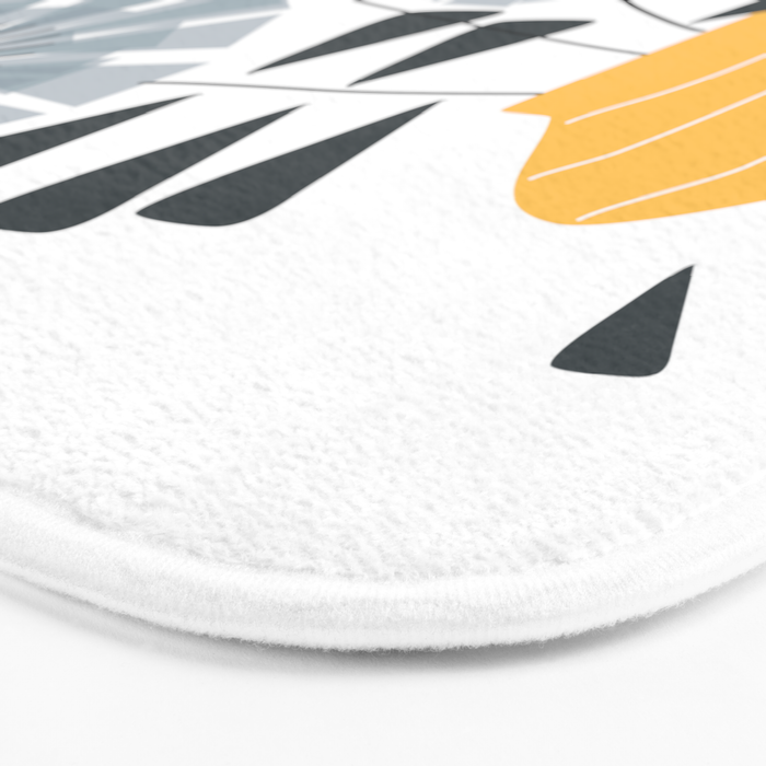 Midcentury Floral  Bath Mat Gallery Image 3