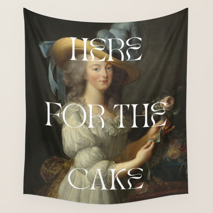 Here For The Cake Wall Tapestry Gallery Image 1