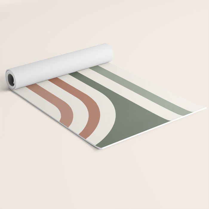 Bold Curvature Stripes VII Yoga Mat Gallery Image 2