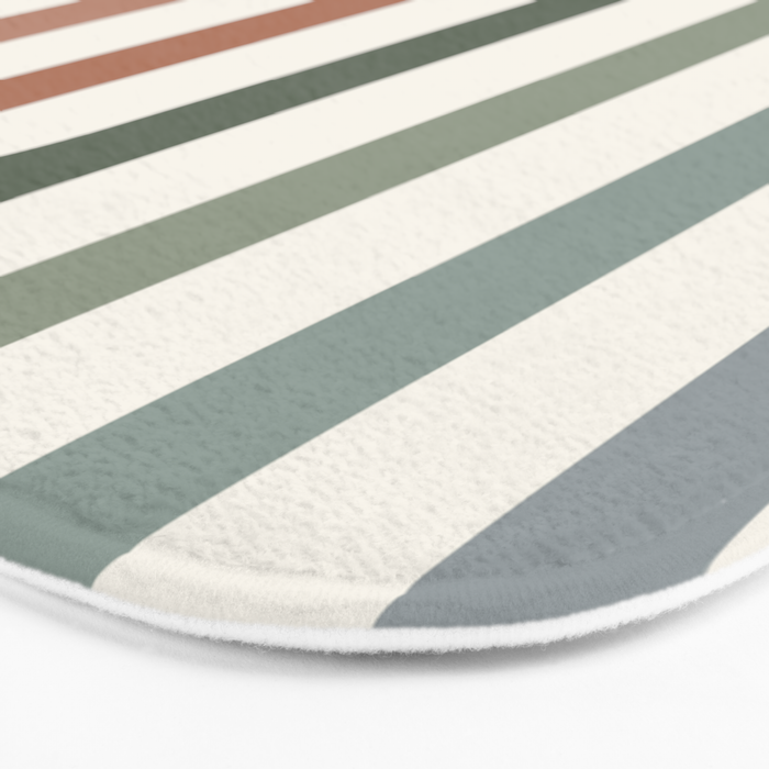 Bold Curvature Stripes VII Bath Mat Gallery Image 3