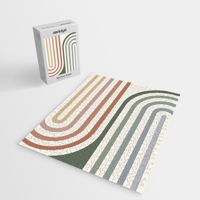 Bold Curvature Stripes VII Jigsaw Puzzle Gallery Image 2