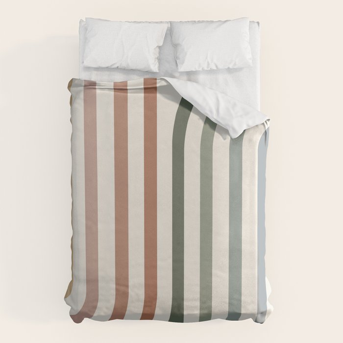 Bold Curvature Stripes VII Duvet Cover Gallery Image 6