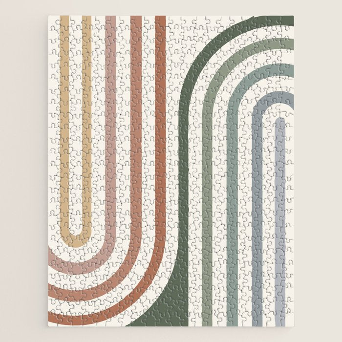 Bold Curvature Stripes VII Jigsaw Puzzle Gallery Image 1