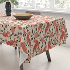 Chinese Tigers Retro Floral Pattern Tablecloth Gallery Image 3
