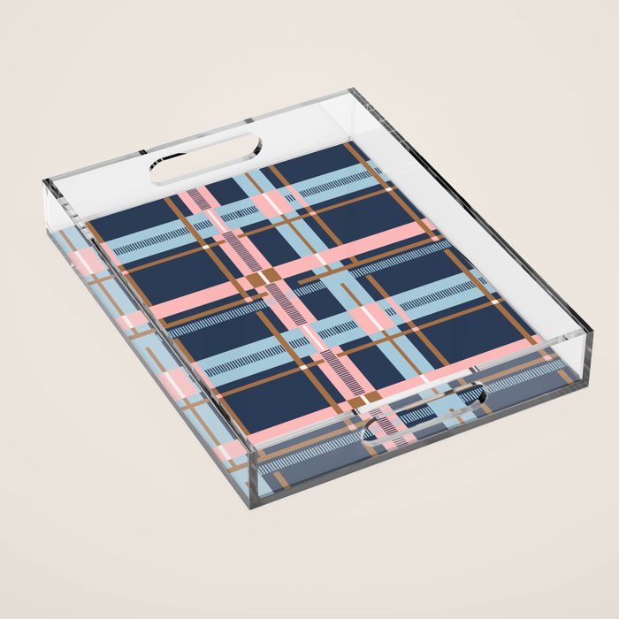 Dark Bold Linear Harmony Acrylic Tray Gallery Image 1
