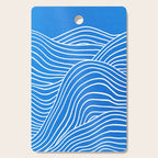 French Blue Ocean Waves Cutting Board Gallery Image 1