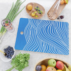 French Blue Ocean Waves Cutting Board Gallery Image 2