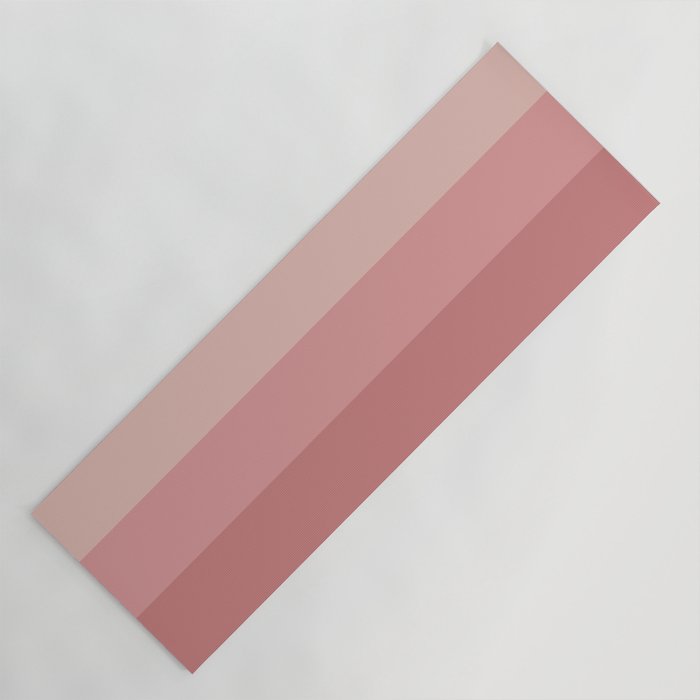 Minimal Retro Sunset Sunrise - Neutral Pink Yoga Mat Gallery Image 1