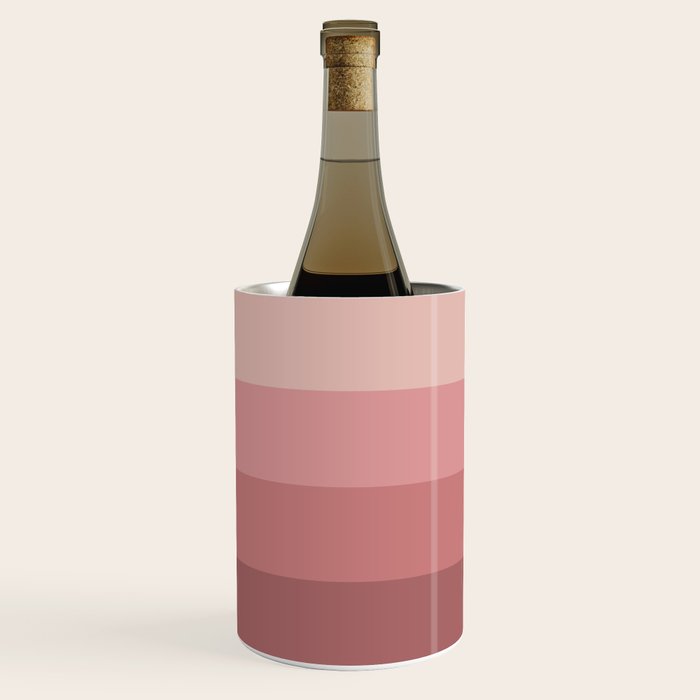 Minimal Retro Sunset Sunrise - Neutral Pink Wine Chiller Gallery Image 1