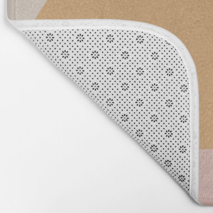 Minimal Retro Sunset Sunrise - Neutral Pink Bath Mat Gallery Image 2