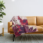 Bold Botanical II Throw Blanket Gallery Image 1