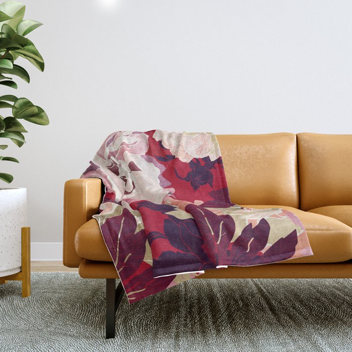 Bold Botanical II Throw Blanket Gallery Image 1