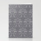 William Morris Brer Rabbit Ink Silver Vintage Pattern Stationery Card Gallery Image 2