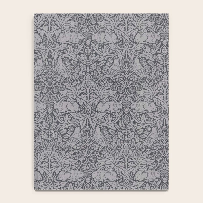 William Morris Brer Rabbit Ink Silver Vintage Pattern Notebook Gallery Image 4