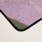 Garden Lilac Flower Painting in Teal & Pink Desk Mat Gallery Image 4