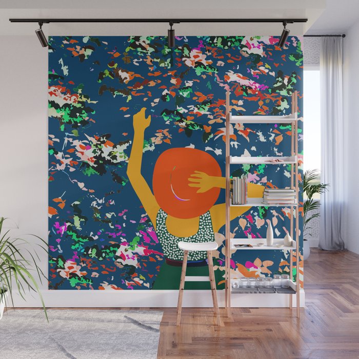 Lost in the meadows of our memories, it took me time to realise the seasons had changed again Wall Mural Gallery Image 1