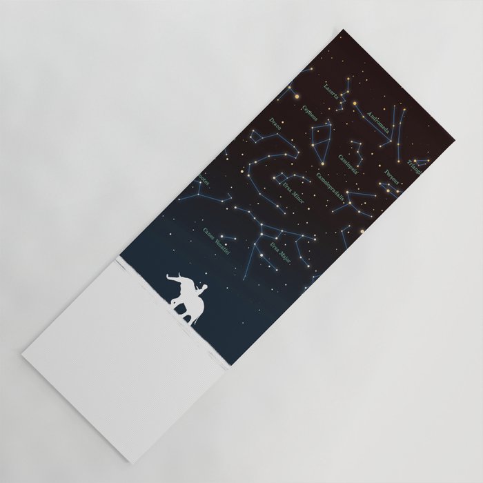 Falling star constellation Yoga Mat Gallery Image 1
