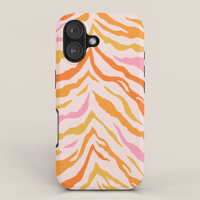 Tiger: PATTERN 07 | The Peach Edition iPhone Case Gallery Image 1