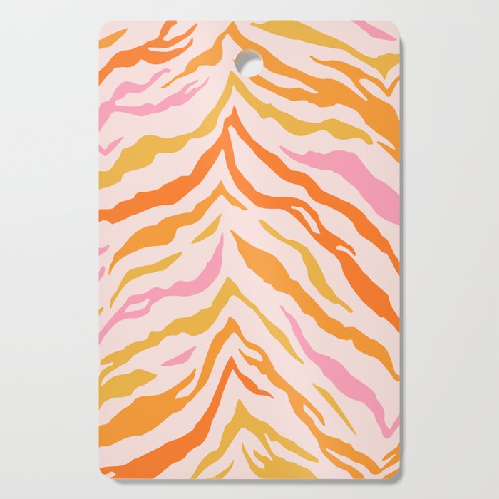Tiger: PATTERN 07 | The Peach Edition Cutting Board Gallery Image 1