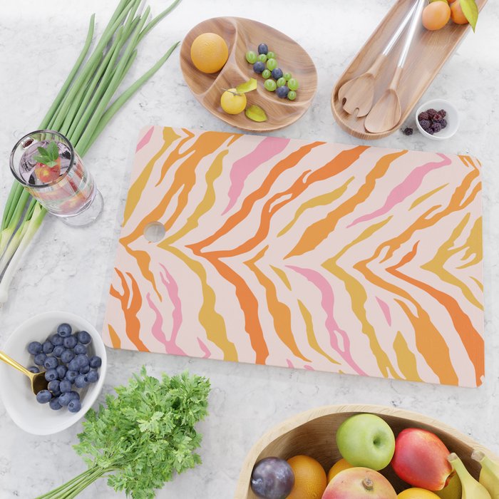 Tiger: PATTERN 07 | The Peach Edition Cutting Board Gallery Image 2