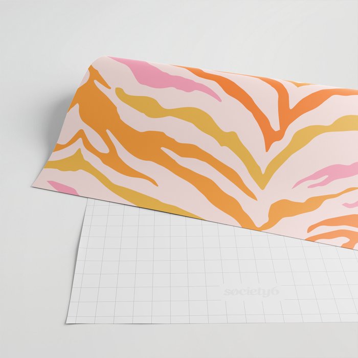 Tiger: PATTERN 07 | The Peach Edition Wrapping Paper Gallery Image 2