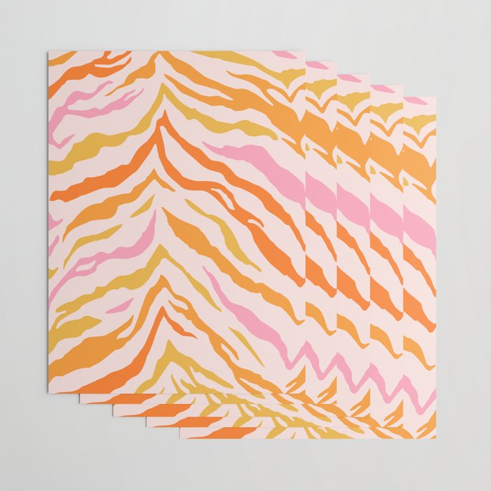 Tiger: PATTERN 07 | The Peach Edition Wrapping Paper Gallery Image 3