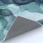Night Blue Flowing Art Rug Gallery Image 4