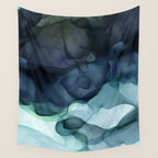 Night Blue Flowing Art Wall Tapestry Gallery Image 4