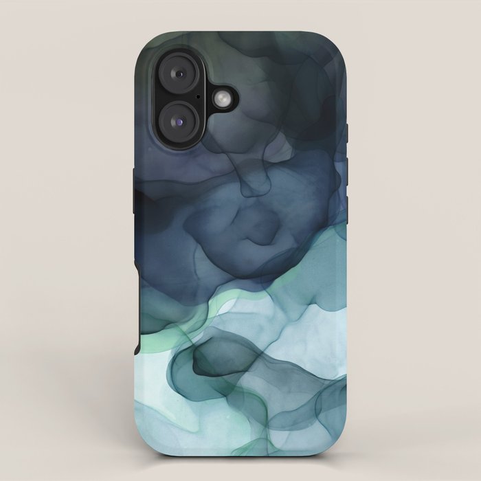 Night Blue Flowing Art iPhone Case Gallery Image 1