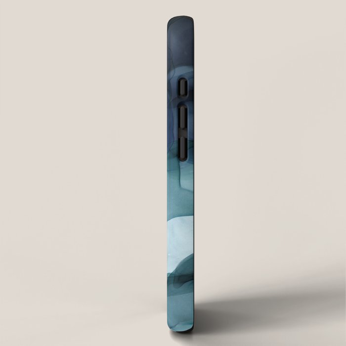 Night Blue Flowing Art iPhone Case Gallery Image 2