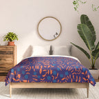 Block print berries blue Comforter Gallery Image 3