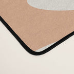 New Groove Retro Swirls Abstract Pattern in Pale Boho Blush Apricot Sand Desk Mat Gallery Image 4