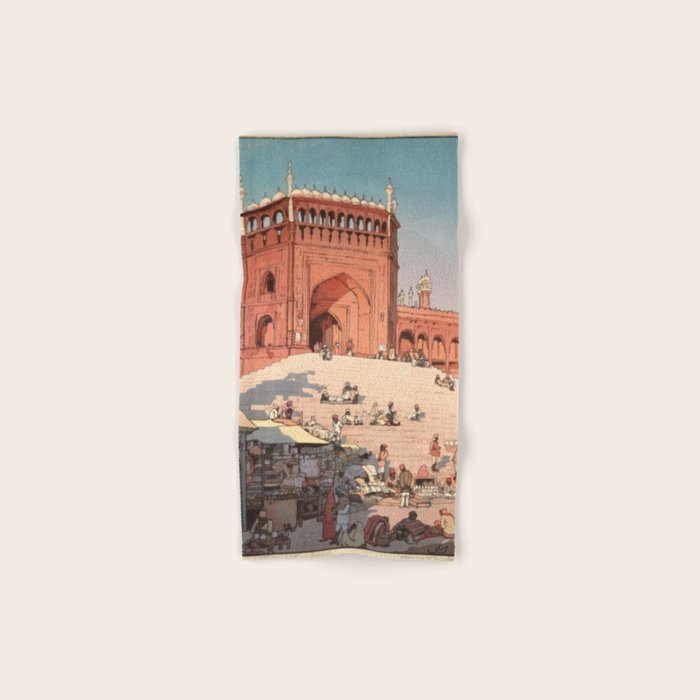 Jami Masjid Delhi From The India And Southeast Asia Series By Yoshida Hiroshi Bath Towel Gallery Image 1