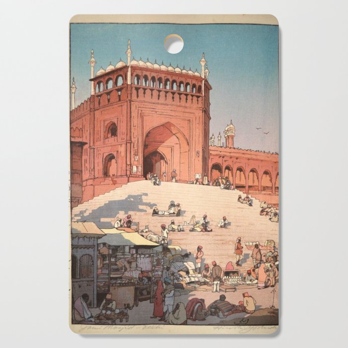 Jami Masjid Delhi From The India And Southeast Asia Series By Yoshida Hiroshi Cutting Board Gallery Image 1
