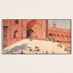 Jami Masjid Delhi From The India And Southeast Asia Series By Yoshida Hiroshi Desk Mat Gallery Image 3