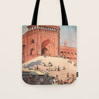 Jami Masjid Delhi From The India And Southeast Asia Series By Yoshida Hiroshi Tote Bag Gallery Image 1