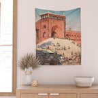 Jami Masjid Delhi From The India And Southeast Asia Series By Yoshida Hiroshi Wall Tapestry Gallery Image 2