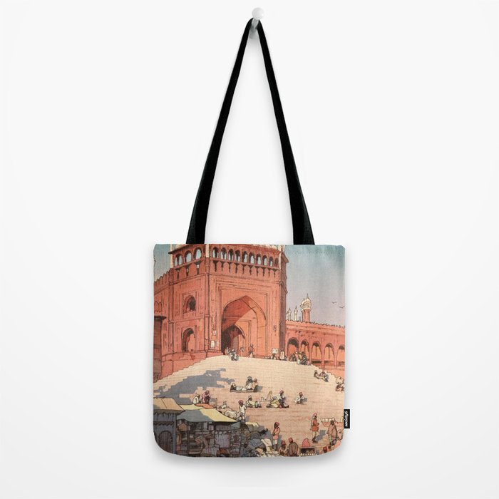 Jami Masjid Delhi From The India And Southeast Asia Series By Yoshida Hiroshi Tote Bag Gallery Image 2