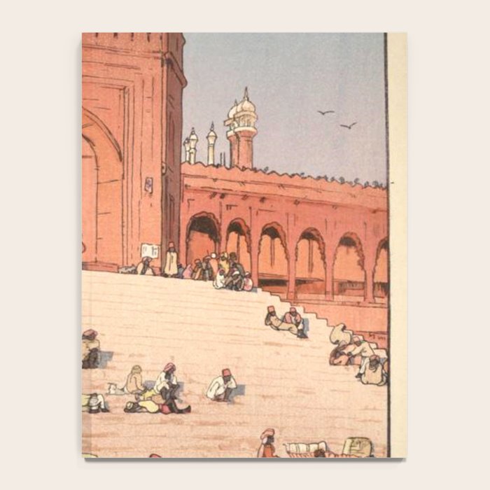 Jami Masjid Delhi From The India And Southeast Asia Series By Yoshida Hiroshi Notebook Gallery Image 4