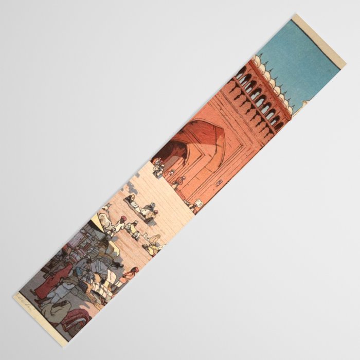 Jami Masjid Delhi From The India And Southeast Asia Series By Yoshida Hiroshi Table Runner Gallery Image 3