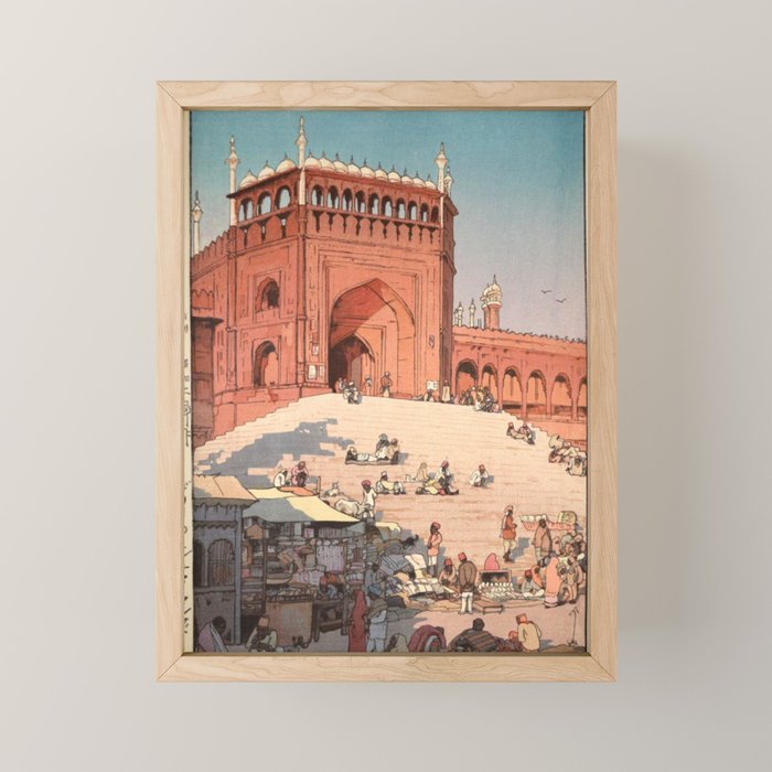 Jami Masjid Delhi From The India And Southeast Asia Series By Yoshida Hiroshi Mini Art Print Gallery Image 1