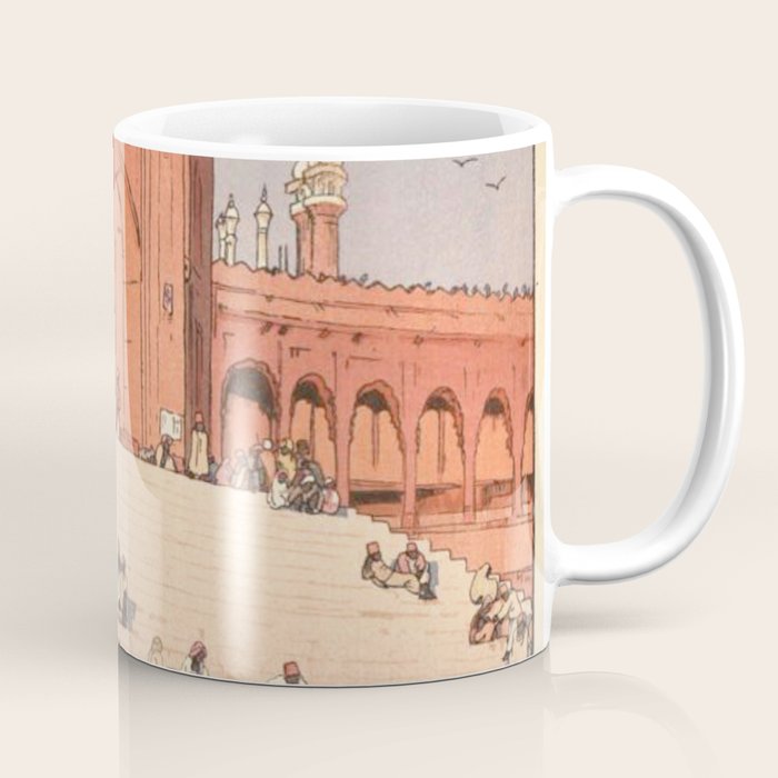 Jami Masjid Delhi From The India And Southeast Asia Series By Yoshida Hiroshi Coffee Mug Gallery Image 1