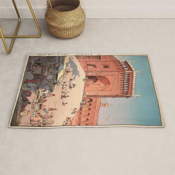 Jami Masjid Delhi From The India And Southeast Asia Series By Yoshida Hiroshi Rug Gallery Image 1