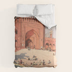 Jami Masjid Delhi From The India And Southeast Asia Series By Yoshida Hiroshi Comforter Gallery Image 6