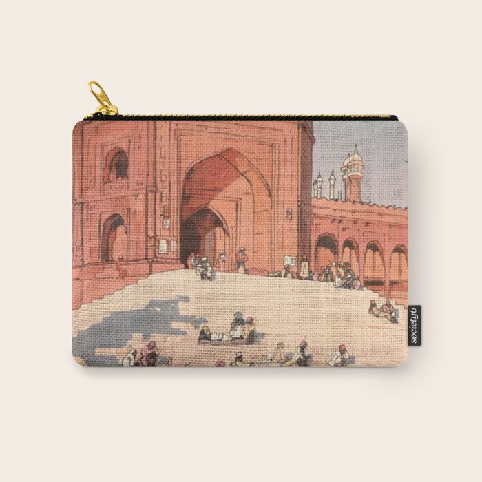 Jami Masjid Delhi From The India And Southeast Asia Series By Yoshida Hiroshi Carry All Pouch Gallery Image 1