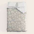 Watercolor Circles - Blue Cream Duvet Cover Gallery Image 6