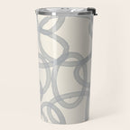 Watercolor Circles - Blue Cream Travel Mug Gallery Image 2