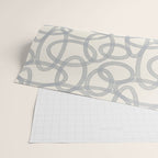 Watercolor Circles - Blue Cream Wrapping Paper Gallery Image 2
