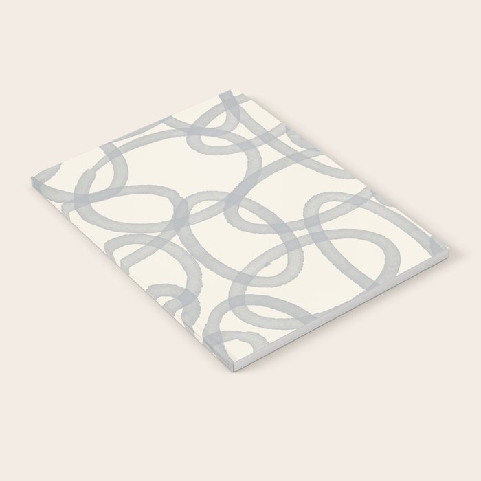Watercolor Circles - Blue Cream Notebook Gallery Image 2